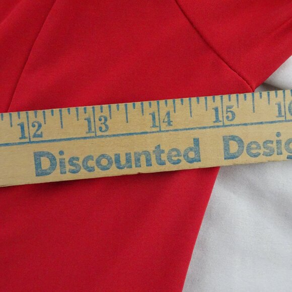 Pretty Little Thing Red Slinky Ruched Mini Dress Size 6 - Picture 8 of 9